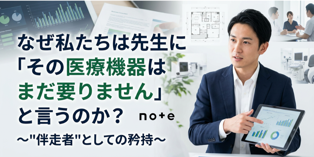 note記事更新のお知らせ（なぜ私たちは先生に「その医療機器はまだ要りません」と言うのか？）